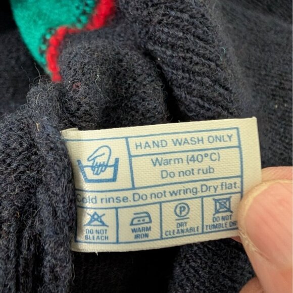 Vintage Clan Royal Old Course Golf Sweater Mens Size XL Blue Argyle Diamond Wool - Picture 6 of 11